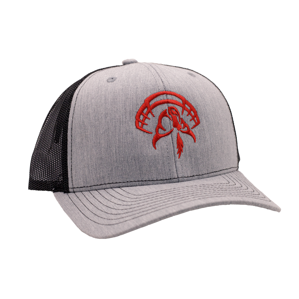 Strut Commander Heather Grey/Black Richardson Logo Hat