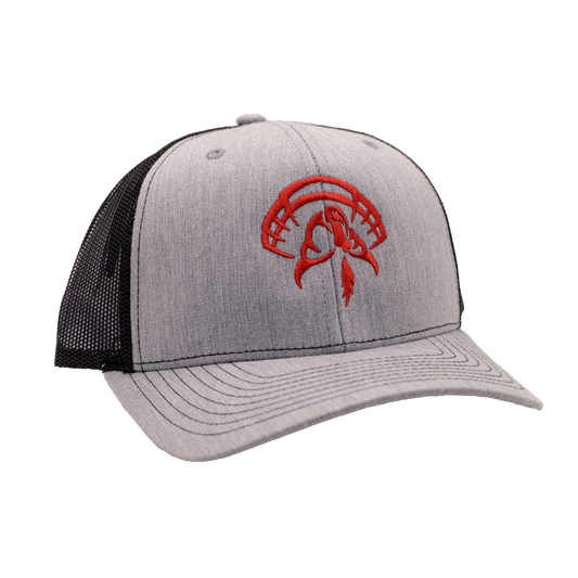 Strut Commander Heather Grey/Black Richardson Logo Hat