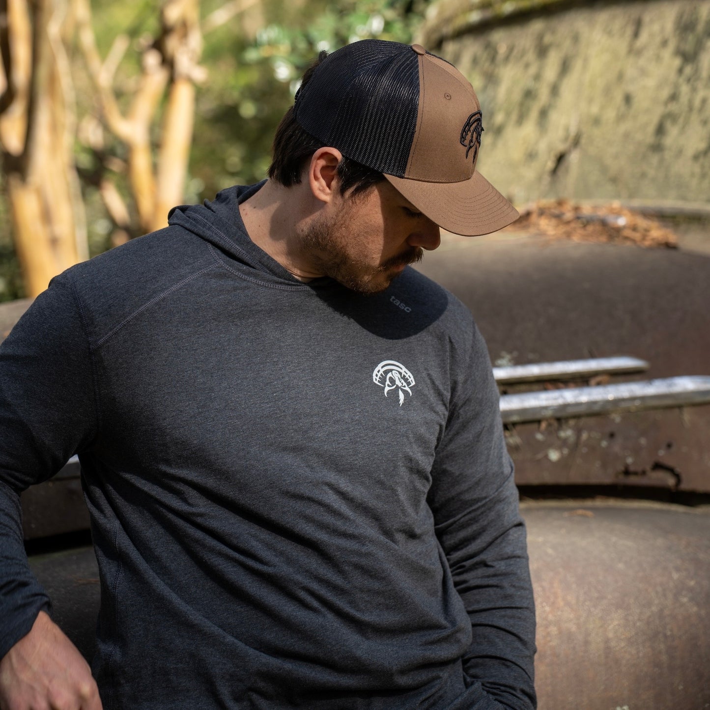 Strut Commander Bamboo Iron Long Sleeve Hoodie
