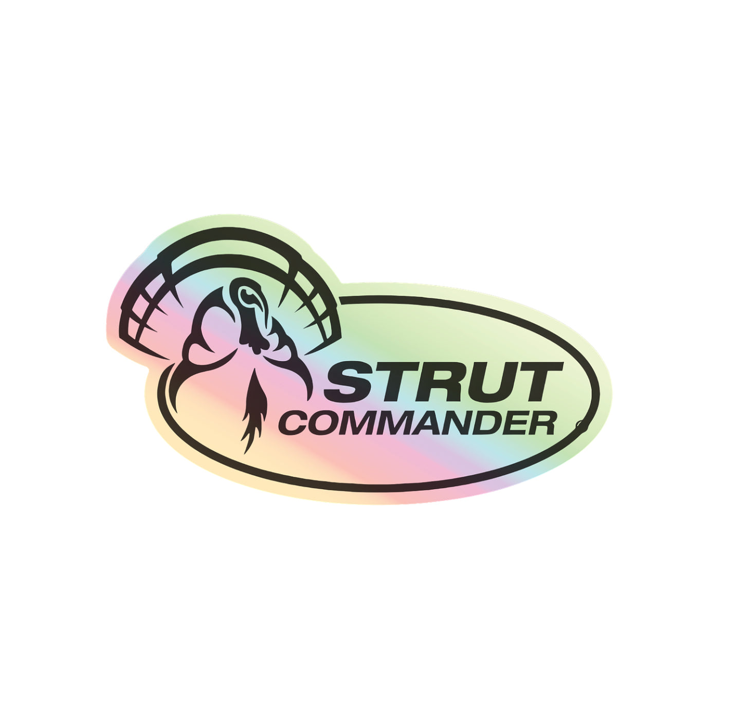 Holographic Strut Commander Decal Sticker
