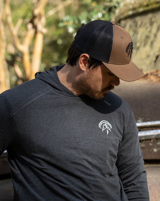 Strut Commander Bamboo Iron Long Sleeve Hoodie